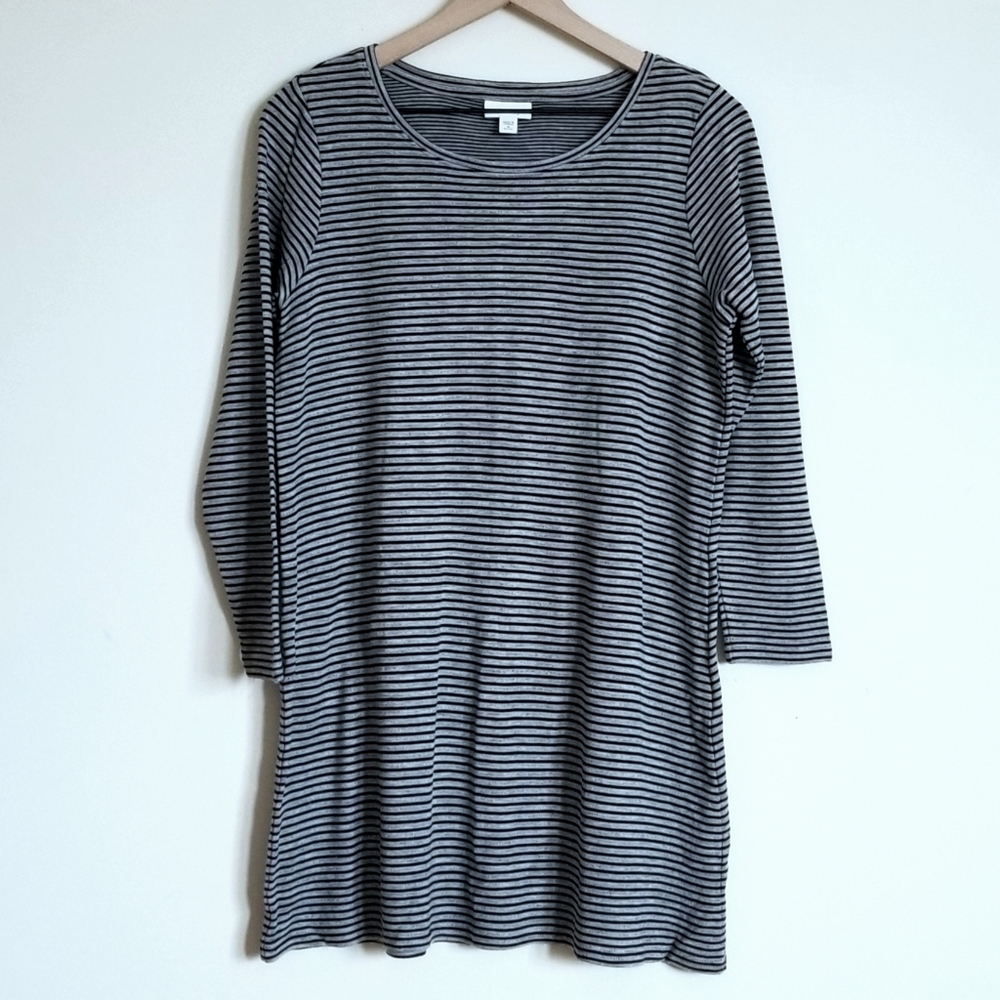 J.JILL STRIPED T-SHIRT DRESS MP